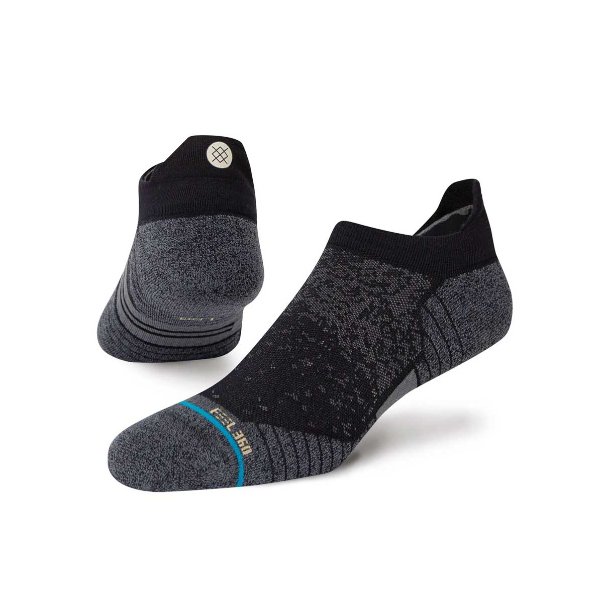 Stance Run Light Tab Sock in Black